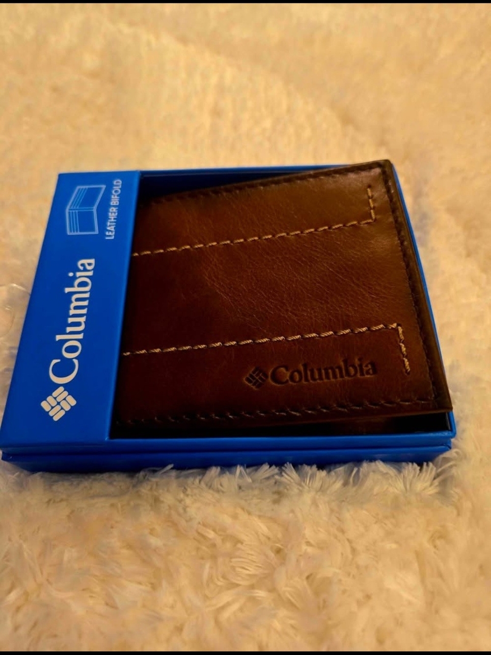 Men's Columbia RFID Genuine Leather Extra Capacity Bifold Wallet